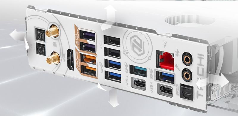 Flexible Integrated I/O Shield